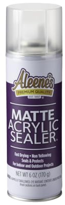 Aleene's Spray Finish 6oz Acrylic Sealer, 6 Ounce (Pack of 1), Clear-Matte