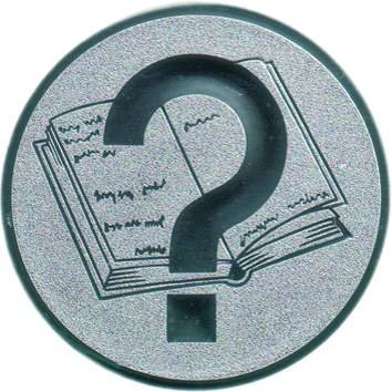 Pokal Emblem Quiz - 50 mm/silber