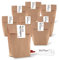 Logbuch-Verlag 25 kleine Geschenktüten 14 x 22 x 5,6 cm + 25 Banderolen zum Zukleben Nur eine Kleinigkeit Geburtstagstüte Weihnachten