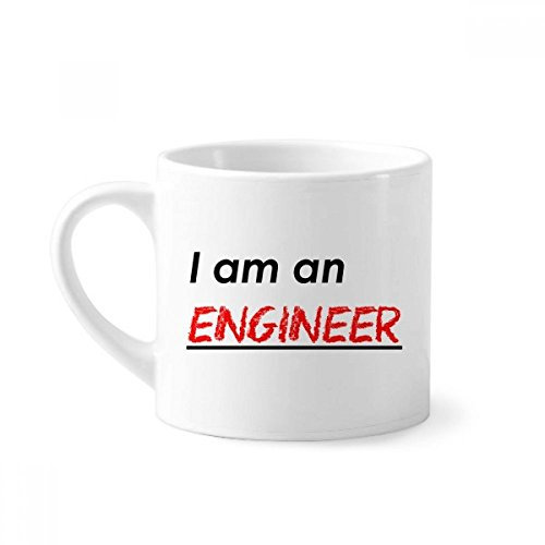 DIYthinker Cita Soy Ingeniero Taza Blanca cerámica Taza de cerámica con el Regalo de la manija 6 oz
