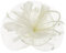 Damen Fascinator Hanf Hut atmungsaktiv Braut Feder Blumen Kopfschmücke Brautschmuck Haar Clip Hut für Party Kirche Hochzeit Festival