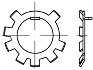 10x DIN 70952 Schnorr-Scheibe/S-Sicherungsscheibe Stahl A 90mm