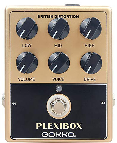 GOKKO Britischer Soundsimulator Plexi in a Box-Pedal mit Gitarrenverzerrungs- und Overdrive-Effekten (GK-36)