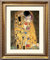 artissimo, Grand-Masters, Kunstdruck in Barock-Rahmen gerahmt, 53x63cm, AG4661, Gustav Klimt: The Kiss Detail, / Der Kuss, Bild mit Rahmen und Passepartout, Wandbild, Poster, Wanddekoration