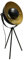 firstchoicelighting Tripod Table Lamp or Bedside Light Retro Design Tripod Light Industrial Lamp with Dome Shade Black Height 64cm LED Compatible