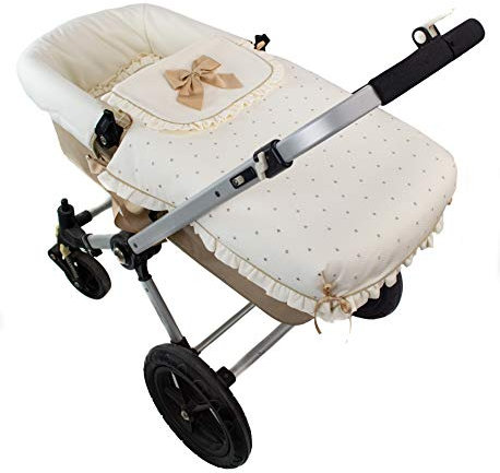 Set: Schutzhülle und Fußack für Babyschale für Kinderwagen spezifisch kompatibel mit Bugaboo Camaleon, Fox und Buffalo. Safir