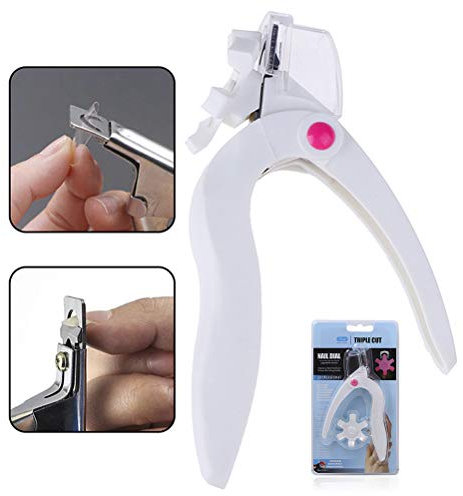 Coupe-Ongles, Coupe-Ongles en Acier Inoxydable, Bouts d'ongles Faux Coupe-Ongles Outils de manucure Nail Art, Bricolage français Pince à Ongles en Forme de U Coupe-Ongles c