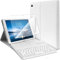 Pack Housse Étui de Protection (Couleur Blanc) avec Clavier Azerty Bluetooth + 1 Film de Protection d'Écran pour Lenovo Tab M10 / M10 HD 10,1 Pouces