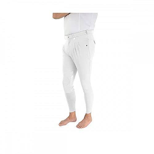 HY Equestrian Herren Reithose, Harrogate, 81,3 cm, Weiß