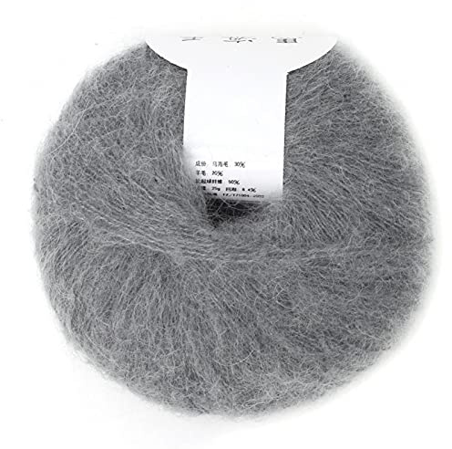 Weiches Mohair, Beliebtes Lange Angorawolle Handgestricktes Garn Warmes Häkeln Zum Weben Schals DIY Strickwerkzeuge Weiche Wolle Strickgarn Kleidungsstücke Pullover Schal Hüte Bastelprojekte Häkel