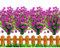 HBell 12Pcs Artificial Flowers Outdoor Decorations,Greenery Shrubs Plants Artificial Plastic Flowers UV Resistant No Fade Fake Flowers Indoor Outside Hanging Plants Home Garden Porch Decor (Fuchsia)