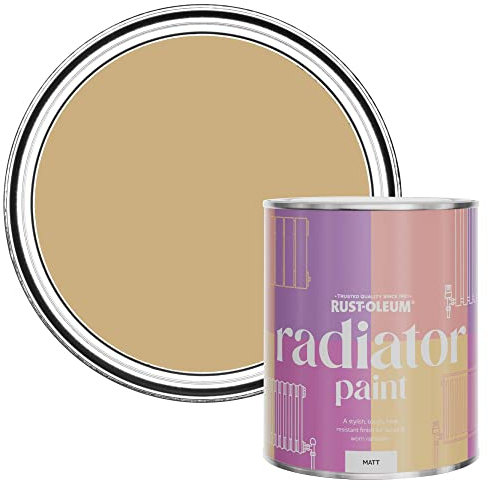 Rust-Oleum Yellow Heat Resistant Radiator Paint in Matt Finish - Mustard 750ml (SHDRCT1173)