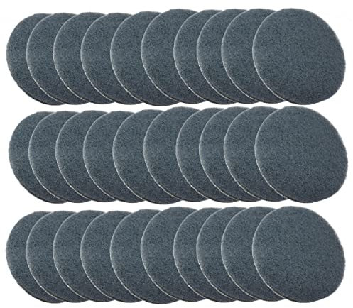30 Stück 75mm Scheuerpads Scheinwerfer Restaurierungs Kit VÉZAAR Scheuerschwamm Haken und Schlaufe Auto Nabe Reinigung Auto Lackieren Polieren Schleifscheiben 600 bis 800 Körnung