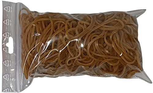 100 g Gummiringe Gummibänder Haushaltsgummis natur 50 mm Ø 1,5 x 1,5 mm breit