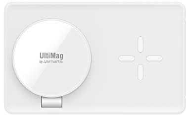 4smarts Minimalistischer Wireless Ladeadapter fr iPhone, kabelloses Laden mit MagSafe und Qi, 230V, 2-Pin Stecker, 4A, Induktion, 1 Count, Ladegert