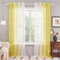 Deconovo Transparent Vorhang Voile Gardinenschal Gardinen mit Ösen, 245x140 cm(HöhexBreite), Gelb, 2er Set