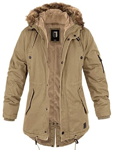 bw-online-shop Ladies Fishtail Winterparka mit Futter camel - XS