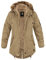 bw-online-shop Ladies Fishtail Winterparka mit Futter camel - XS