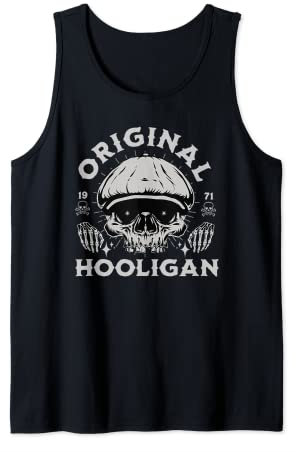 Original Hooligan Hut Newsboy Style Belfast Ska Punk Rock Tank Top