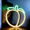 HFHungkeong LED Neon Pfirsich Schild handgefertigt für Wand Raum Party Zuhause Bar Kunst Schlafzimmer Tisch Hochzeit Party Tischdekoration Muttertagsgeschenk, 3AA Batterie oder USB betrieben