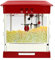 Popcornmaschine 800W Professionelle Popcorn Maschine für Zuhause Filmabend und Geschäften,Edelstahl Topf Popcorn Snack mit Thermostat,Rot,produziert Kapazität 8 Tassen (32oz)