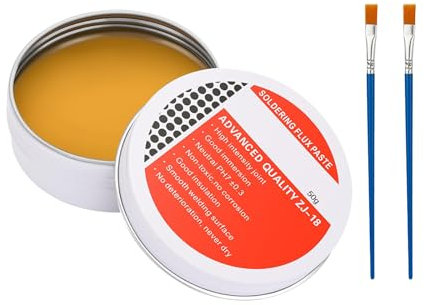 Pasta de Soldar 50g,Flux de Soldadura,Soldadura en Pasta,Pasta de Estaño,Pasta De Soldadura Sin Plomo,Flujo para Soldadura,Gel Soldadura Estaño Herramienta de Reparación de Mecánica Profesional