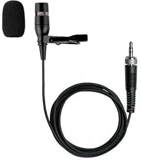 Replacement Mini Lavalier Lapel Microphone for Sennheiser SK 100 G4 Wireless Bodypack Transmitter, Cardioid Condenser, Black 3.5 mm (1/8 in) TRS