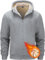 Tansozer Uomo Sherpa Foderato in Pile Giacca Calda con Cappuccio Felpe Termiche con Tasche (Grigio Chiaro, L)
