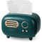 Taschentuchbox, Taschentuchspender Für Büro, Vintage-Radio-Styling Tissue Box Mit Rutschfester Boden, Für Bad Wohnzimmer Schlafzimmer Nachttisch Schreibtisch (Grün)