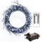 ZELUXDOT 50ft Firecracker Light String 500 LEDs Cool White Plug-in Indoor Silver Wire LED String Fairy Lights with Remote Control for Christmas Tree, Plants, Bedroom, Garden, Patio, Backyard