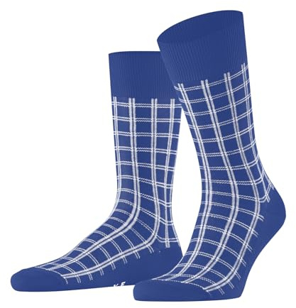 FALKE Herren Socken Modern Tailor M So Baumwolle gemustert 1 Paar, Blau Cinque Terre 6524, 43-46