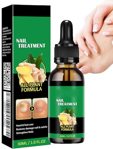Ginger Nail Treatment Nail Support Nail Care, 30ml Nail Treatment, Nail Serum, Ginger Nail Growth Serum, Ginger Cuticle Care Oil for Nails (1Pcs)