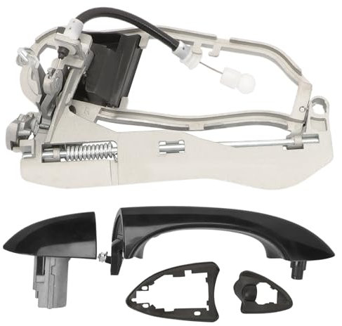 Konuooer Mechanismus für Türgriff, außen, kompatibel mit X5 E53 (1999-2006), vorne rechts (Beifahrerseite), Schwarz, 8 cm breit