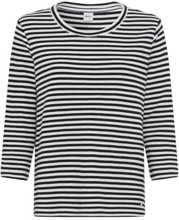BRAX Damen Style.Bonnie Cotton Structure Stripe T-Shirt