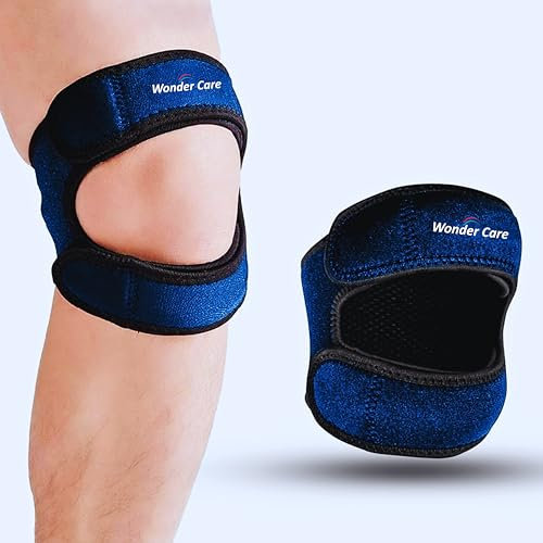 Wonder Care verstellbare Kniebandage bei Knieschmerzen, Patella-Kniestütze zur Schmerzlinderung, Laufen, Training, Sport, Arthritis, Kniestütze, Patella-Schutz für Männer und Frauen, 1 Packung