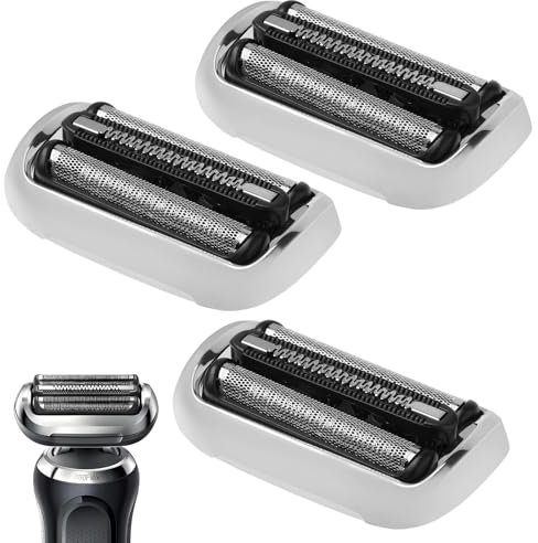 3 Stück 73S Scherkopf Serie 7, Elektrischer S7 Rasierkopf Kompatibel Mit Series 7, S7 Scherkopf Ersatzklingen Folienkopf Zubehör für S7 7020s, 7025s, 7085cc, 7027cs, 7071cc and 7075cc Shavers