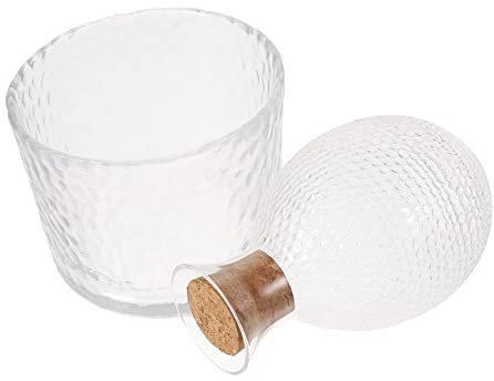 Cabilock Vino De Martillado Jarra De Vino De Japonés Botella De Sake De Vidrio Transparente para Degustaciones Ceremonias De Sake para o Cenas Caseras