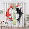 Vorhänge Koi Fisch - Yin Yang Zen Aquarell Fenster Gardinen mit Ösen, Vorhang Blickdicht Verdunklungsvorhänge Thermovorhang für Wohnzimmer Schlafzimmer Deko 2er Set, H 160 x B 140 cm P#-224