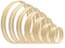 KOXXIAMOQ 14 Stück Holzringe zum Basteln, Bambus Holzreifen, Traumfänger Ringe, Bastelringe Holz Makramee Ringe für Blumenkranz DIY Handwerk Hochzeitskranz Wandbehang Deko(8/10/13/15/17/18/20 cm)