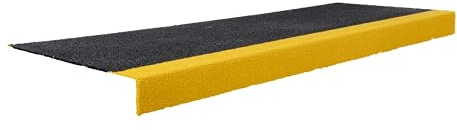 Heavy Duty Anti-Slip Stair Tread Covers | Durable GRP Slip-Resistant Step Protection for Indoor & Outdoor Use | Weatherproof Safety Strips (1 m x 345 mm x 5 mm)