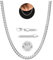 YADOCA Silberkette Herren 925 Silber, 3mm Dicke Halskette Kette für Männer Robuste Herren Silber Kette Hypoallergene Panzerkette Halskette Schmuck für Männer 51cm
