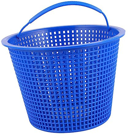 Kisangel Panier Filtrant Plat Bleu pour Piscine, Nettoyeur De Pompe Poignée, Panier Filtrant pour Piscine Anti-débris, Accessoire De Filtration pour Bassin
