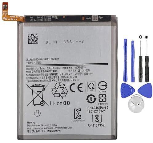 Akku kompatibel mit Samsung M31 M31S - EB-BM317 - M315F M317F + Schraubendreher-Set