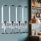 FGXY Upside Down Getränkespender Ständer, Flaschenhalter Wandmontage, Wand Montierter Flaschenhalter, Flaschenhalterung und Zapfanlage, Wandmontage, Kann vier Flaschen Wein halten