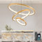 KSIBNW 3 Ringen Moderne LED Hängelampe Esstisch,45W LED Hängeleuchte & Pendelleuchten Höhenverstellbar für Esszimmer Wohnzimmer,Dimmbar Hängeleuchte Aluminium Mit Fernbedienung,3000K-6500K,Holzfarbe