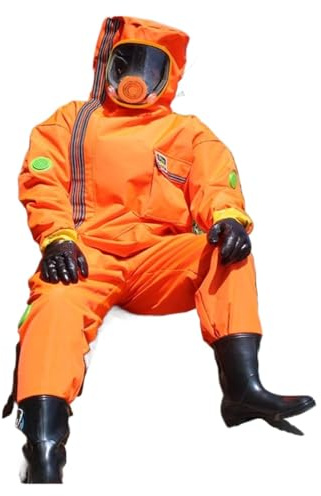 Imkeranzug, Wespenkleidung, Anti-Bienen-Verdickung, kompletter Satz atmungsaktiver, fannder Bienen, Anti-Hornissen-Anzug mit Ventilator, Imker-Ausrüstung, Werkzeug(Orange,12V fan L)