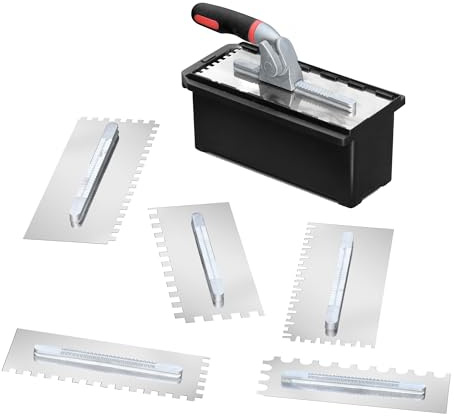 SUMED Switchable Notch Trowel, 6 Interchangeable Notched Blades