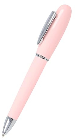 Online Kugelschreiber Highway Rose I Edle Drehkugelschreiber in Pastell-Rosa mit internationaler Großraummine I Schreibfarbe Schwarz I Mit robustem Metallclip und Aluminium-Gehäuse