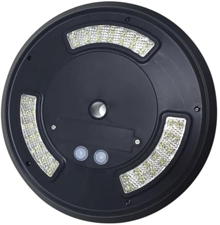 jojofuny Solar Fahnenmastleuchte 42 LED 3w 3,7v aus Kunststoff Schwarz