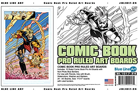 Ruled Pro Comic Book Art Boards 11x17